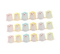 HONMEET 18pcs Dark Miniature Penguin Statues for Indoor Outdoor Garden Decor Realistic Sitting Penguin Figures in Blue Green Yellow Orange Pink White Creative Tabletop Landscape