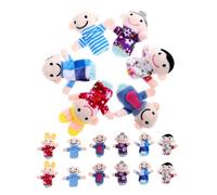 HONMEET 18pcs Felt Finger Puppets Family for Adults and Hypoallergenic Soft Hand Puppets for Storytelling Early Education Role-play Fun and Social Skills Development