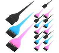 HONMEET 18pcs Hair Color Brush Set Plastic Reusable Hair Dye Applicator Brushes Easy to Clean for Types Compatible for DIY Coloring at Home