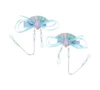 HONMEET 1pair Chinese Style Hair Clips Tassels for Little Girls Cute Hair Accessories Elegant Ancient Aesthetics for Festivals and Cultural Celebrations