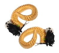 HONMEET 1pair Gothic Sheep Horn Hair Clips for Women Teens Unique Cosplay Accessories for Halloween Parties Stylish Design Hairpin for Costume Events and Photography