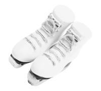 HONMEET 1Pair Miniature Doll Ice Skates Realistic Decorative Doll Shoes for DIY Craft Projects Lightweight and Detailed Design for Dollhouse Decor and Imaginative Play