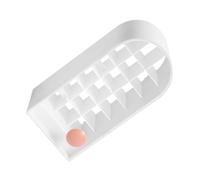 HONMEET 1pc Lipstick Organizer Dust Cover Compact Makeup Storage Rack for Lipsticks Stylish White Lip Gloss Holder for Desktop Display and Easy Access