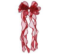 HONMEET 1pc Oversized Bow Hair Clip Three Ribbon Hairpin for Women Elegant Bow Decoration for Weddings Festivals Daily Wear Accessory for All Ages