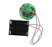 HONMEET 1Set DIY Draw Wheel Lamp Kit Electronic Circuit Experiment with LED Lights for and Activities for Soldering Practice and Hands Learning