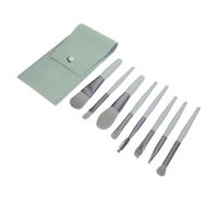 HONMEET 1set Mini Makeup Brush Set for Beginners Soft Bristle Cosmetic Tools U-shaped Brush Bag for Versatile Daily Use