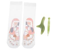 HONMEET 1set Reflexology Socks Acupressure Tools for Foot Circulation and Relaxation Cotton Massage Socks Pressure Point Charts Comfortable Design for Foot Shapes