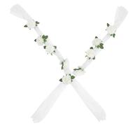 HONMEET 1set Wedding Car Front Flower Decoration Elegant Simulation Car Decor for Weddings and Valentine Day for Rustic Vintage Modern Themes Complete Flower Arrangement