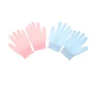 HONMEET 2 Pairs Double Sided Exfoliating Scrubbing Gloves for Shower Reusable Body Scrubber Gloves for Effective Cleaning and Exfoliation Practical and Durable Design