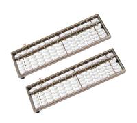 HONMEET 2 Pcs Aluminum Alloy Abacus Rods Educational Math Learning Tool for Students Early Arithmetic Practice Safe Calculation