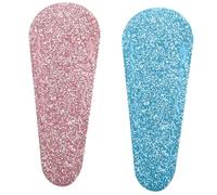 HONMEET 2 pcs Nail Scissor Glitter Covers Durable PU Leather Scissor Protector for Manicure Pedicure Stylish Design Easy to Install Convenient