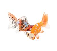 HONMEET 2 Pcs Realistic Goldfish Models for Simulated Fish Figures for Fish Tank Decoration Engaging Plastic Life Ornaments for Educational Play and Relaxation