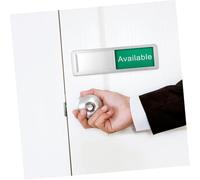HONMEET 2 Pcs Sliding Privacy Indicator Signs for Office and Conference Rooms Red In Use and Green Door Signs for Restroom Occupancy Versatile Dual-use Vacancy Status Display