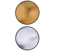HONMEET 2 Pieces 30cm Small 2-in-1 Gold Silver Photography Light Reflectors Portable Photo Reflector Prop for Studio and Outdoor Photography