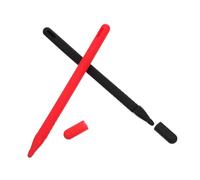 HONMEET 2 Sets Silicone Protective Sleeve and Lid Cover for Pencil Non Slip Smooth Grip Durable Silicone Material Compatible Replacement for Stylus Pen Accessories with Colors