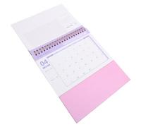 HONMEET 2026 Office Standing Desk Calendar, Pink Paper Monthly Planner, Lightweight, Manually Change the Date, Home Office Use