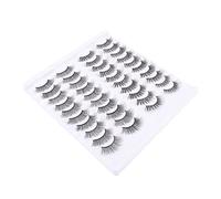 HONMEET 20pairs Realistic Makeup False Eyelashes Natural Look Self Adhesive Magnetic Lashes for Women