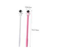 HONMEET 20Pcs Astronaut Gel Ink Pens for Smooth Writing Spaceman Pen Birthday Pink White Creative Design School Stationery