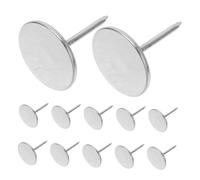 HONMEET 20pcs Flat Head Metal Thumb Tacks for Bulletin Boards and Furniture Decoration Silver Upholstery Pins Easy Installation with Rubber Hammer and Needle Nose Pliers Secure Hold for