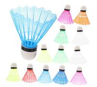 HONMEET 20pcs Plastic Badminton Shuttlecocks Bulk Pack Vibrant Colored Shuttle Balls for Outdoor Training Recreation Beginners Family Fitness Sports Random Color