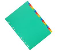 HONMEET 20pcs Pp Binder Index Dividers with Writable Tabs for Document Separation, Graduation Gifts and School Season Decor, Compatible with 11-Hole A4 Ring Binder, for Office