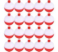 HONMEET 20pcs Red Abs Ball Float Waggler Float for Bait Fishing Supplies | Float Ring, Sea Fishing Floats, Lightweight Fishing Accessories Tackle