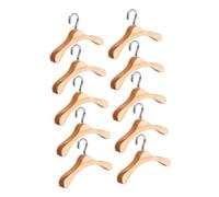 HONMEET 20pcs Solid Wood Doll Clothes Hangers Miniature Dollhouse Accessories Smooth Edges Sturdy Support for and Micro Landscape Display
