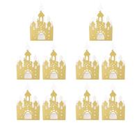 HONMEET 20pcs Stylish Paper Candy Boxes for Graduation Time Party Cookies and Favour Wrapping, Golden Colour with Beautiful Design for Graduation Party