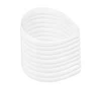 HONMEET 20pcs White Plain Craft Plastic Headbands No Teeth DIY Hair Bands for Women Comfortable Flexible Abs Material Simple Hair Accessories