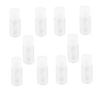 HONMEET 24pcs 10ml Emulsion Bottles and Lotion Containers Plastic Screw Caps Flip Lids Travel Makeup Dispensers for Cosmetic Samples