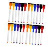 HONMEET 24pcs Magnetic Dry Erase Markers Set with Fine Tip Brush Quick-erase Whiteboard Pens for Teachers and Students Ergonomic Non-toxic White Board Markers for Classroom Office Calendar