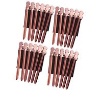 HONMEET 24pcs Rose Gold Stainless Steel Hairdressing Clips for Sectioning and Styling Lightweight Duck Bill Design for Salon and Home Use Durable Hair Clips for All Hair Types