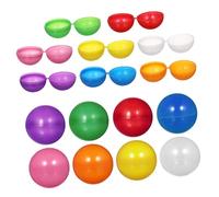 HONMEET 25 Pcs Hollow Plastic Raffle Balls for Party Games Multi-colored Lightweight Bingo Prize Draw Supplies Reusable Table Activity Balls for Social Gatherings and Fundraisers