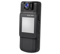 HONMEET 2k Hd Wifi Law Enforcement Video Recorder with 1.6-inch Screen, Long Battery Life, Back Clip Body Camera for Security, Sports, and Outdoor Recording, Black, Compatible with Dc5.00 Voltage
