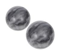 HONMEET 2pcs 5cm Jade Massage Balls for Hand Therapy Exercise Natural Marble Chinese Hand Balls with Box Deep Tissue Massage and Meditation Tool for Stress Relief and Arthritis Care