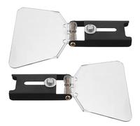 HONMEET 2Pcs 6-Inch Bench Guard Shield for Angle Grinder Dust Protection, Plastic Eye Shield Attachment Accessories for Workshop Safety