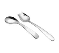 HONMEET 2pcs Adaptive Curved Stainless Steel Feeding Spoons with Angled Elbow Handles for Elderly and Disabled Non-Slip Texture Self-Feeding Utensils for Patients and Caregiver Use