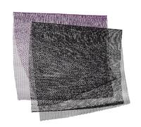 HONMEET 2pcs African Exfoliating Net Sponge for Back and Body Scrub Long Flexible Mesh Bath Washcloth for Men Women Skin Brightening Shower Accessory with Stylish Black and Purple Colors