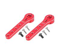 HONMEET 2pcs Aluminum Rc Steering Arm Extension Versatile Metal Horn for Airplane Car Boat DIY Parts Enhanced Torque and Control Precision for Rc Model Repairs