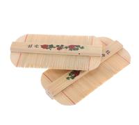 HONMEET 2pcs Bamboo Fine Tooth Combs for Hair and Pet Hair, Gentle the Scalp, Easy to Store, for Dandruff Removal and Precise Grooming at Home while Traveling