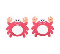 HONMEET 2pcs Bath Red Crab EVA Material Safe Non-toxic Shower Plaything for Boys Color Recognition Fun