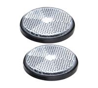 HONMEET 2Pcs Bike Reflectors Plastic Round Warning Reflector for Enhanced Visibility Suitable for Bicycles and Motorcycles Safety While Riding