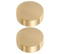 HONMEET 2pcs Brass round Block Paperweight 4cm Solid Brass Preventing Papers from Being Blown Away Holding Paper Flat Elegant Timeless Design for Study Rooms Calligraphy Enthusiasts