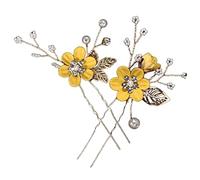 HONMEET 2pcs Bridal Hair Accessories Wedding Hairpin for Bride Hen Party Wedding Guest