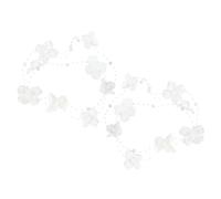 HONMEET 2pcs Bridal Headband Veil Wedding Flowers Headwear Props for Bride Romantic and Decorative Hairband Set