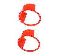 HONMEET 2pcs Car Horn Protective Covers Red Abs Speaker Guards for Audio Replacement Wear-resistant Ultra-thin Design Enhances Sound Transmission