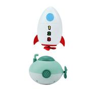 HONMEET 2pcs Clockwork Submarine Bath for Water Play Accessories with Rocket Design Safe and Creative Shower for Bath Fun