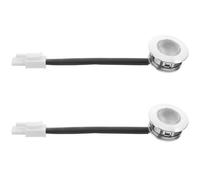 HONMEET 2pcs Compact LED Range Hood Lights Sealed Grease-Resistant Housing Bright Stove Illumination for Kitchen Cabinets Stylish Under Cabinet Replacement Bulbs Compatible