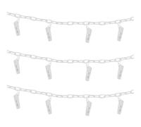 HONMEET 2pcs Creative White Hat Storage Rack with Hanging Chain Design, Pp Material for Additional Storage and Vertical Space Utilisation, Wall-mounted Organizer for Closet Doors and Small