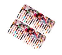 HONMEET 2pcs Detangling Wave Comb Assistant Mens Combs Hair Picking Wide Toothed Shower Detangler